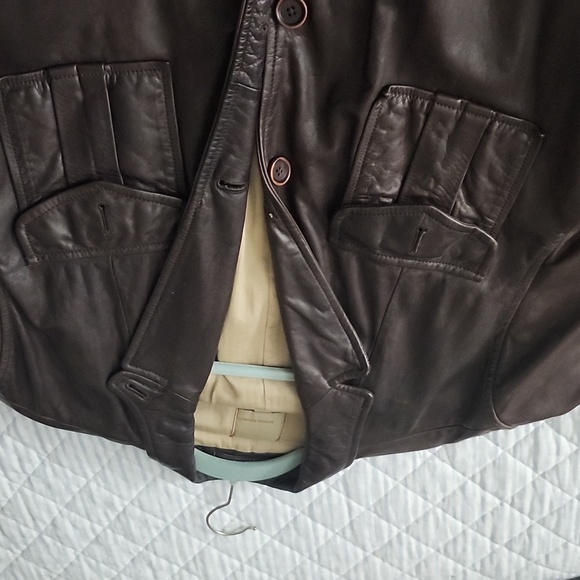 Banana Republic Leather Coat - Picture 6 of 7